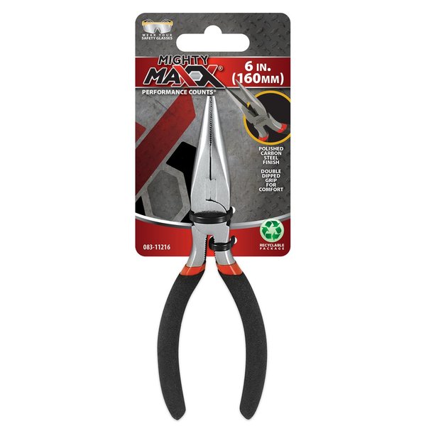 Mighty Maxx Pliers Long Nose 6in 083-11216